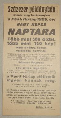 PESTI HÍRLAP. Számolócédula
