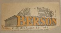 Berson gumisarok és talp