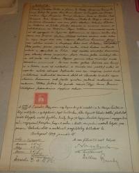 Réthy család, oklevél másolat. Címerhasználat