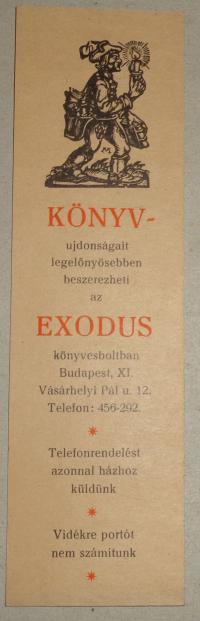 Könyvjelző: Exodus Könyvesbolt