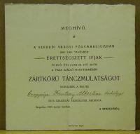 Meghívó iskolai táncmulatságra
