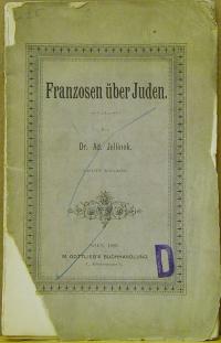 Jellinek: Franzosen über Juden