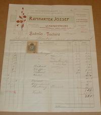 RAMHARTER JÓZSEF Vászonkereskedés. Pozsony