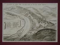Merian, Matthäus: Prospect der Vestung Ofen, wie solche zu sehen von Alt Ofen wehrender Belägerung, Anno 1684. Buda és Pest látképe észak felől