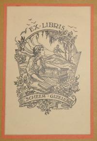 Gebhardt Béla: Ex libris Scheer Gizella