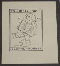 Camille Monnet: Ex libris Jeanne Monnet