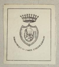 Bibliotheque du comte Etienne Károlyi
