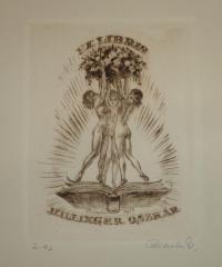 Prihoda István: Ex libris Hillinger Oszkár