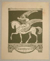 Meid, Hans 1883-1957: Ex libris Teod(or) Röhmeyer