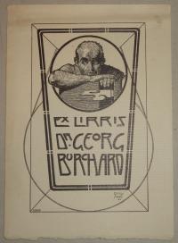 Poppe, George 1883-1963: Ex libris Dr. Georg Burchard