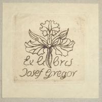 Ex libris Josef Gregor