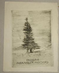 Bindtner, Berta (1889-1977): Ex libris Alexander Mecsery