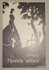 Pretorius, Emil 1883-1973: Ex libris Henriette Weber
