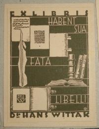 Köhl, Rudolf: Ex libris  Dr. Hans Wittak