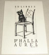 Fery Antal: Ex libris Dr. Halla Aurél