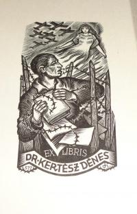 Drahos István: Ex libris Dr. kertész Dénes
