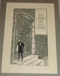 Parádi Jenő (1888-1951): Ex libris Dr. Iulii Nyirő (Nyírő Gyula)