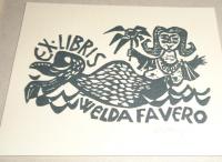 Diskay Lenke: Ex libris Welda Favero