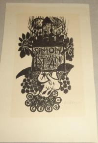 Diskay Lenke: Ex libris Simon István