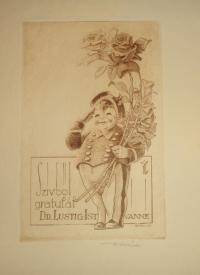 RÉVÉSZ Kornél: Szívből gratulál Dr. Lustig Istvánné