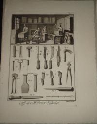 Robert Bénard (1734–1777): Coffretier-Malletier-Bahutier I-III. (Doboz-, bőrönd- és ládakészítő)-(Box, suitcase and crate maker)