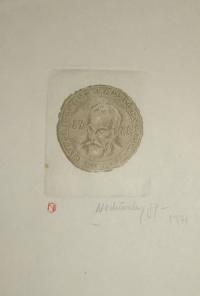 Nechánszky József (1936- ): Ex libris Dr. Illyés László numism