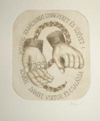 Dániel Viktor (1926 - 2001): Boldog Karácsonyi Ünnepeket és Újévet Kíván Dániel Viktor és Családja