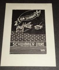 Bartos László (1902-1943): Ex libris Schwimmer Endre